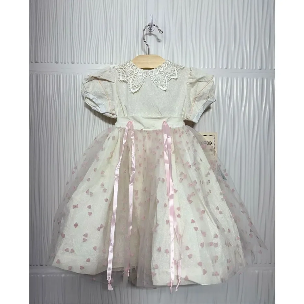 NWT Daisy Kingdom Vintage Girls Dress -2T- DEADSTOCK Collectors - made in USA